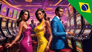 Mesin slot modern dengan tema warna-warni di layar emulator digital